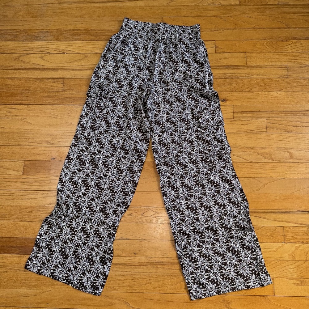 Urban Outfitters Black and White Wide Leg Pants